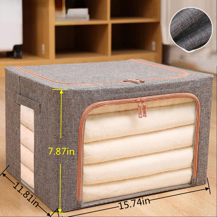 Gracie Oaks Storage Fabric Box Wayfair